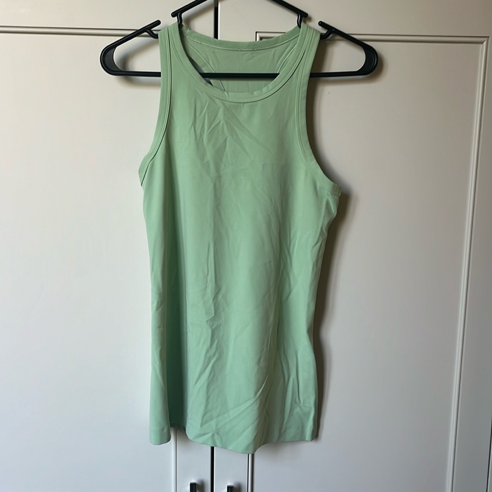 Luluelemon-Align Hip-Length Racerback Tank Top. Size-8 / Color-Creamy Mint